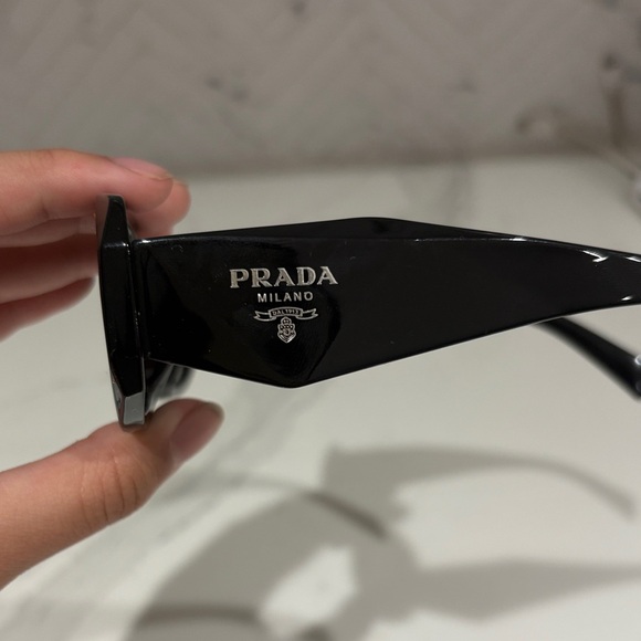 Prada Black Logo Sunglasses - Picture 4 of 6